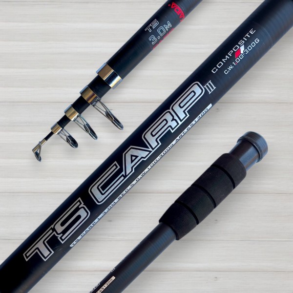 Вудилище коропове телескопічне Kaida TS Carp, 100-300г, 3,0м
